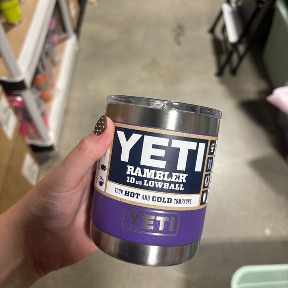 NWT Yeti 10oz Lowball Rambler Peak Purple - Picture 1 of 5